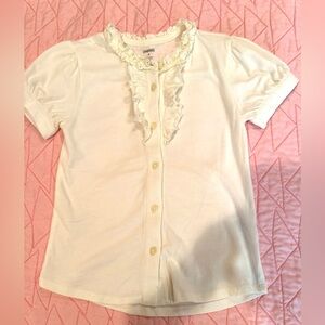 Gymboree Girls Ruffle Shirt 🤍